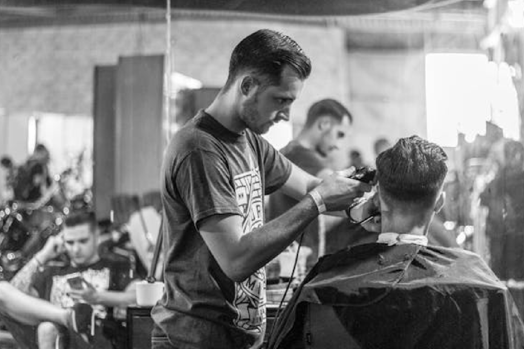 Professional salon haircut service